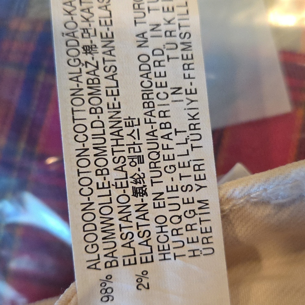 ZARA basic  denim ivory jeans - Picture 5 of 16